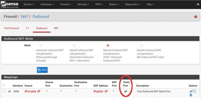 Sangoma responsive firewall настройка